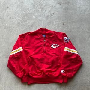 STARTER Red NFL Pullover Jacket